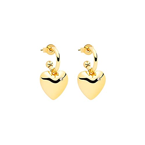 Boucles d'oreilles argent 925 cœur zircon, le cadeau romantique idéal pour femme