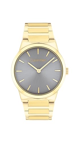 Calvin Klein Women's CK Linear Elegance - 36mm 2H Quartz Slim Watch - Stainless Steel Bracelet - Premium Fashion Timepiece for All Occasions - Gift for Her