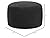 Pouf Ottoman Unstuffed,Round Poof Ottoman Seat(No Filler),Soft Faux Fur Foot Stool, 20"x20"x12" Inches Fuzzy Chair, Floor Pouf Chair,Foot Rest with Storage for Living Room, Bedroom (Black Pouf Cover)