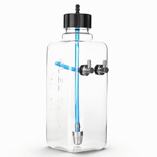 RC Engine Gas Fuel Tank, RC Model Transparent Fuel Tank Accessories Plastic Fuel Tank Replacement...