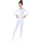 ballett trikot weiß kinder ★KOMFORTABEL UND ATMUNGSAKTIV - Es ist aus hochwertigem Material mit hoher Elastizität und guter Luftdurchlässigkeit, die übermäßiges Schwitzen verhindert und ein körperliches Wohlbefinden garantiert
