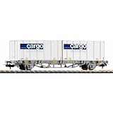 1 Stück Piko 58732 Containertragwagen Cargo Domino SBB V 2x20\' Container