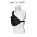 Radio Chest Bag Walkie Talkie Holder Vest Men Waist Front Bag Outdoor Multi-Pocket Walkie-Talkie Chest Vest for Camping Hiking Black..