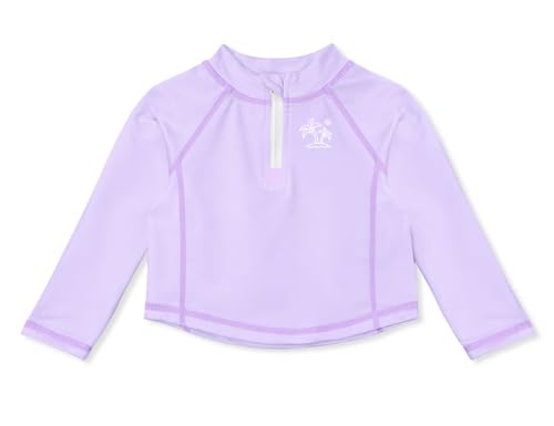 Image of BesserBay Unisex Baby UPF 50+ Half Zip Long Sleeve Rash Guard Shirt 0-36 Months