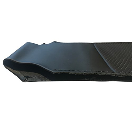 Loncky Custom Stitched Black Genuine Leather Steering Wheel Cover For Volkswagen Vw Tiguan / Vw Passat / Volkswagen Vw Cc / Vw Eos / Vw Golf Tdi / Sportwagen Tdi / Hybrid / Tdi /Se Accessories #TOP5