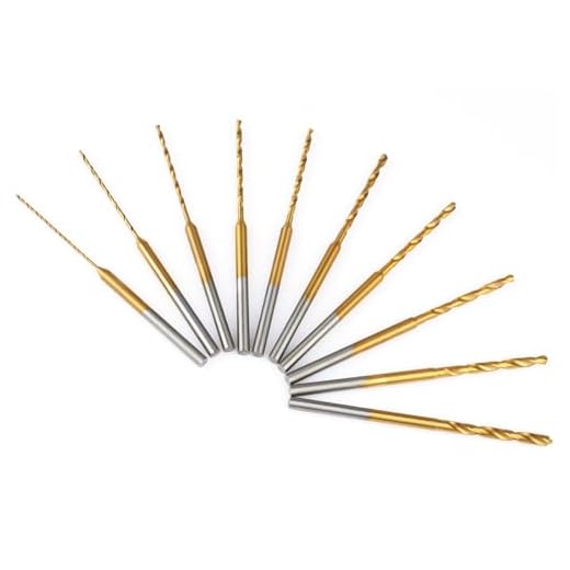 Ainiv Juego de 10 Brocas Helicoidales Pequeñas, 0.6mm a 2.2mm y 2.35mm Mini Amoladora Brocas, Recubiertas de Titanio Taladro Manual para Llaveros, Colgantes, Pendientes, Joyas, Resina y Madera