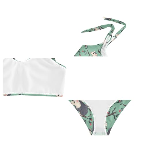 Wusikd Opossums Girls Swimsuits Two Piece Swimwear Bikini Set for for Girls Size 3T4