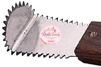 Rinkle Trendz Stainless Steel Wooden Coconut Scrapper Coconut Grater Brown Handle 2