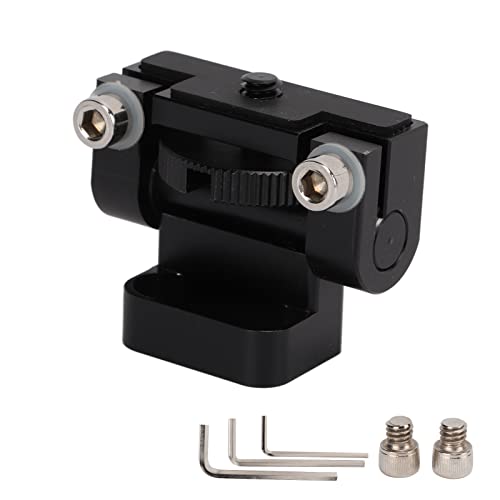 Rabbit Cage Monitor Stabilizer with 1/4in Screw, SLR Camera Accessory, Quick Release Bracket, 180° Universal Mount, Black Aluminum Alloy, Easy to Carry
