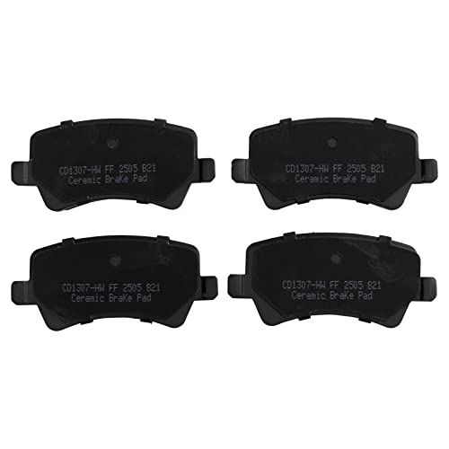 Image of TRQ Rear Brake Pad and Rotor Set Ceramic Solid Rotors Compatible with 2011-2018 Volvo S60 2010-2016 XC70 S80 2007-2009 S80 2015-2018 V60 V60 Cross Country 2008-2010 V70 2016-2018 S60 Cross Country