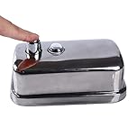 Automatic Soap Dispenser 500ml Bathroom Wall-Mounted Manual Soap Dispenser Stainless Steel Hand Sanitizer Shower Gel Bottle Kitchen Dish Soap Container Touchless Soap Dispenser