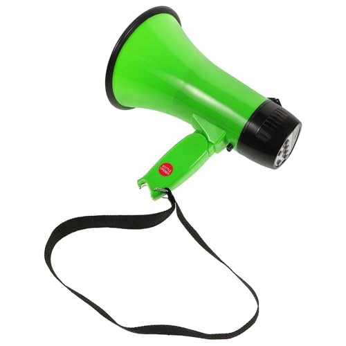 ULTECHNOVO Megáfono Portátil 25w con Grabación de 240 Segundos, Altavoz Verde Ligero con Mango para Seguridad, Eventos al Aire Libre y Animación Deportiva