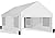 JAMFLY Carport, 12x20 ft Heavy Duty Carport Canopy with Roll-up Windows, Car Canopy with Removable Sidewalls & Doors, Portable Garage with All-Season Tarp for Car, Truck
