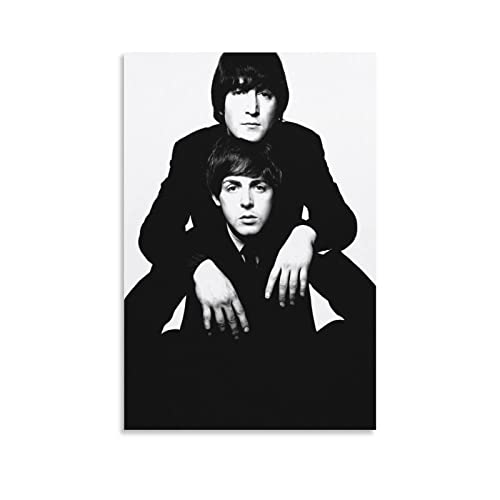 John Lennon Paul McCartney Poster et impressions pour décoration de chambre de garçon 40 x 60 cm