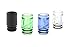 Produktbild 4er Pack Acryl Kunststoff 510 Drip Tip ROUND, Spritzschutz ss, 2 O-Ring [small] (Pack 1)