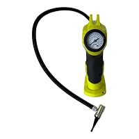 RYOBI 18V ONE+ Akku-Handkompressor R18PI-120GJ (Luftstrom 16 l/min, Max. Druck 10,34 bar, inkl. 3 Aufsätzen für Auto-, Fahrradreifen und mehr, 1x 2Ah Lithium+ Akku & 1x 2,0 Ah Schnellladegerät) – Ansicht 5