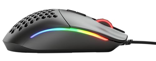 Gaming Model I Mouse da gaming wired - Superleggero 69 g, 2 tasti scambiabili, RGB, piedini in PTFE, 9 tasti programmabili, supporto laterale per il pollice - Nero - Mouse gaming - Immagine 4