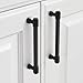 9BUILD 10 Pack Knurled Cabinet Pulls 5 Inch Matte Black Kitchen Cabinet Handles Cabinet Hardware Kitchen Handles for Cabinets Black Dresser Pulls Drawer Handle