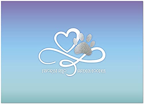 Posty Cards25 Pet Sympathy - Paw Print Heart Design - 26 White Envelopes - FSC Mix