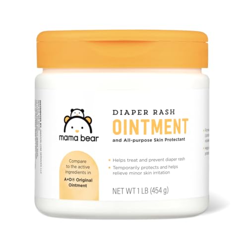 Amazon Brand - Mama Bear Diaper Rash Ointment, 16 Oz, Pack of 1