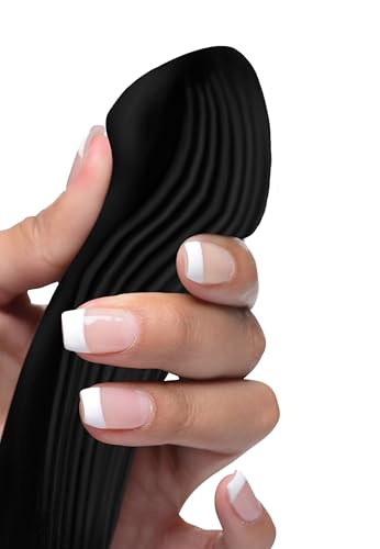 Vibrateur lapin stimule point G clitoris silicone pliable noir - 7
