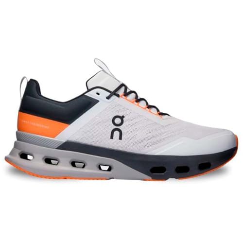 On Mens, Cloudnova X Frost/Orange 10.5 Medium