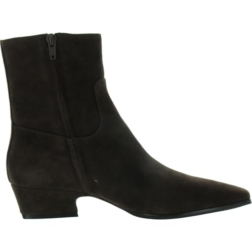 Steve Madden Women's Dusty Ankle Boot, Chocolate Brown Suede, 6.5