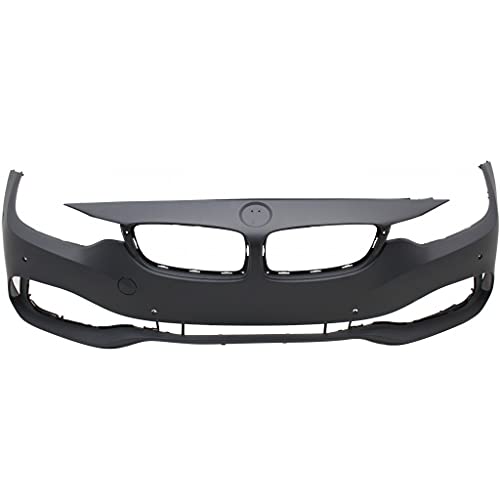 For BMW 430i/430i Gran Coupe Bumper Cover 2017 | Front | Primed | w/IPAS & Park Distance Control Sensor Holes | BM1000383 | 51117363278