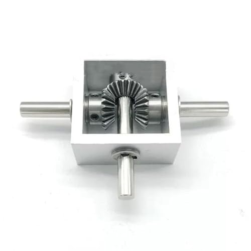 Angle Steering 1pc 1 Module 20 Teeth Bevel Gear Gearbox 1 to 2 Steering Commutator 1:1 Ratio Right Angle Reversing Gearbox 6mm 8mm Shaft Driving Change(8mm)