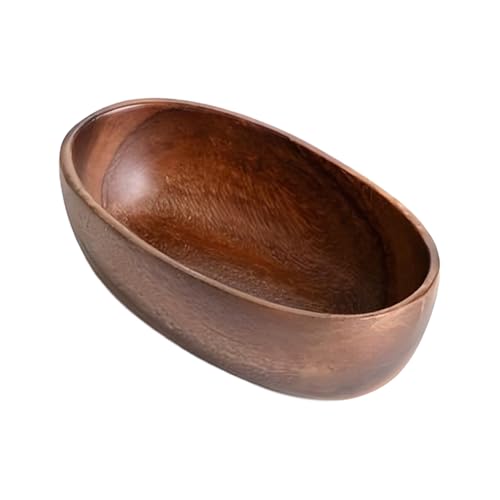 Djowyh Bol En Bois Pour Fruits - Plat Décoratif En Forme De Bateau,Plateau de Service en Bois,Pour Noix Collations Sandwiches Fruits Apéritifs Sauces à Tremper Sauce...