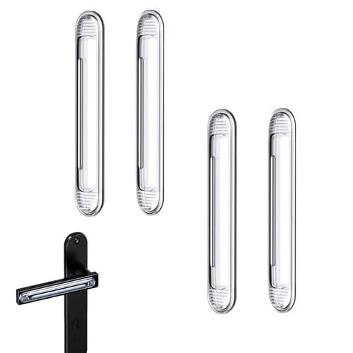 4 Pcs Transparent Silicone Wall Bumper Protection Device, Furniture & Door Handle Protectors, Household Refrigerator/Rear Cabinet Wall Guards