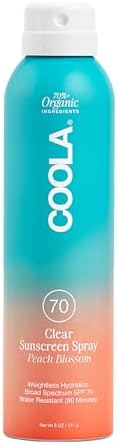 COOLA Organic Classic Sunscreen Body Spray, Broad Spectrum SPF 70...