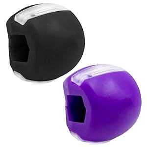 XYDZ 2Pcs Entrenador de Mentón, Bola de Estiramiento Facial Para El Cuello y La Cara Del Tamaño de La Mandíbula Para La…