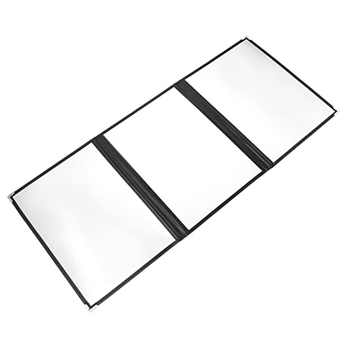 LIFKOME Restaurant Looseleaf Folder PVC Separator Menu Binder Menu Price Book Shell