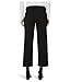 Liverpool Los Angeles Women's Stride Mid-Rise Crop Wide Leg Jean 28'' Inseam Black Rinse 12
