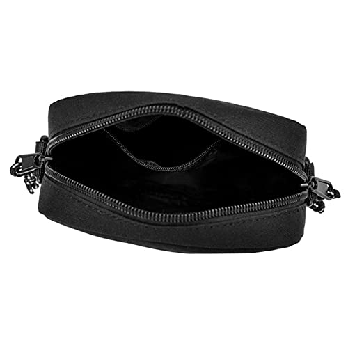 Bolsa masculina casual para celular pequena bolsa de viagem masculina mini leve zíper sólido para es