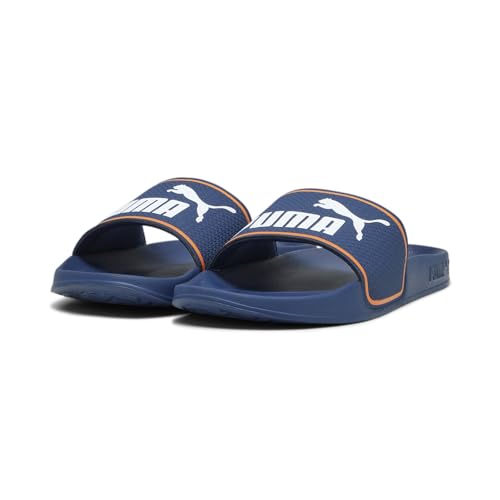 PUMA Chanclas Leadcat Slides, azul blanco, 44.5 EU