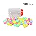 HONMEET 40mm Pong Balls 100pcs Mixed Balls Great for Entertainment Raffles and Game Nights Sturdy Plastic Material