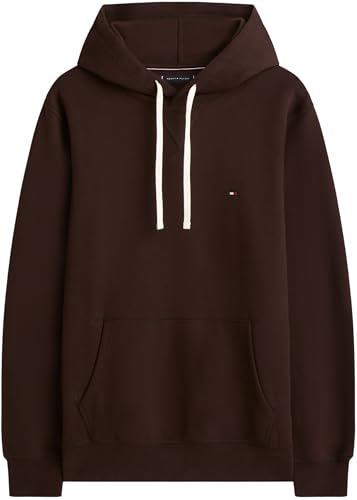 Tommy Hilfiger Herren ESS Seasonal Fleece Hoody MW0MW39997 Pullover Hoodie, Braun, Größe S, Braun (Schoko), S 4