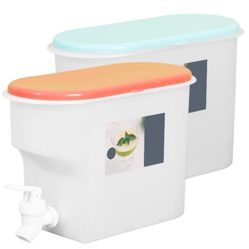 Dispensador de bebidas de 2 piezas 3.5 l Dispensador de bebidas con toque a prueba de fugas BPA Bebida de plástico gratis Bapa Nevera de apertura para barbacoa, picnic, fiesta de la piscina