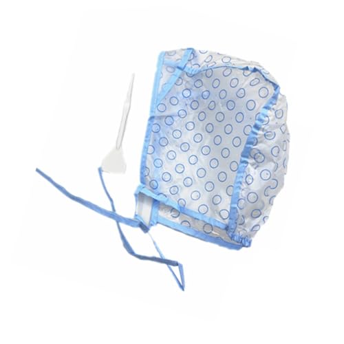 SOESFOUFU Salon Hair Cap Dyeing Tool 13pcs Disposable Dyeing Caps with Needle for Dyeing Highlights