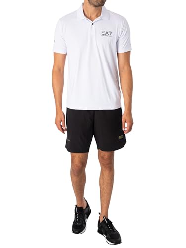 EA7 Homme Polo Ventus 7 blanc en taille L pour le sport - 6