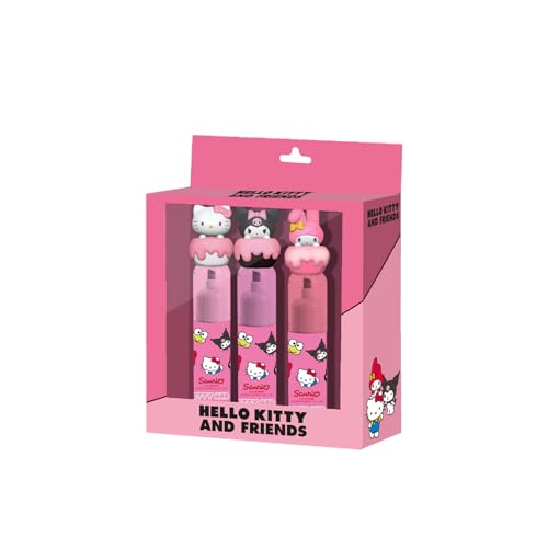 Hello Kitty Mix-Pack de 3 Surligneurs Roses