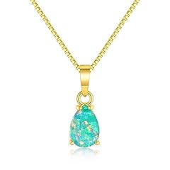Yellow Gold-Dark Green Opal
