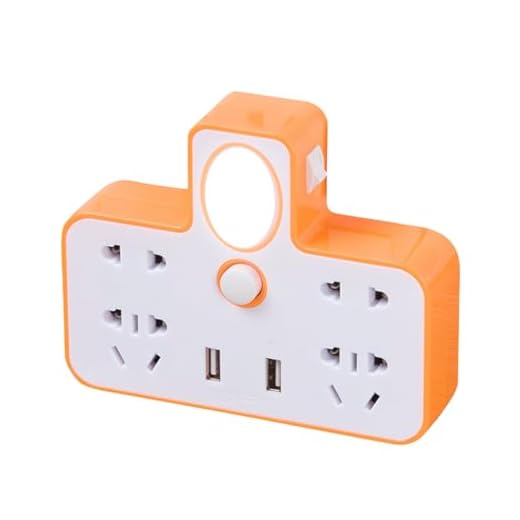 PUCHEN Plugue de múltiplas tomadas, faixa de energia com luz | Divisor de tomada elétrica para torneira de parede com porta de carregamento USB,Plugue adaptador de parede, expansor de tomada para