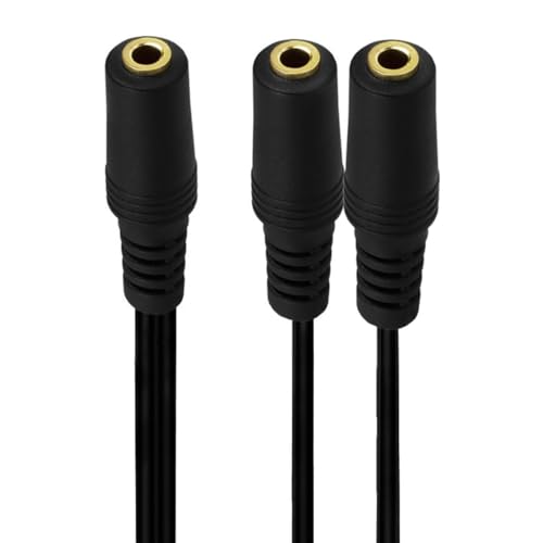 Cable divisor audio Jack 3.5mm 2 piezas 25 cm miniatura 3