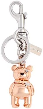 Coach NY 3d Bear Bag Purse Charm Key Ring - #87166 - Rose Gold