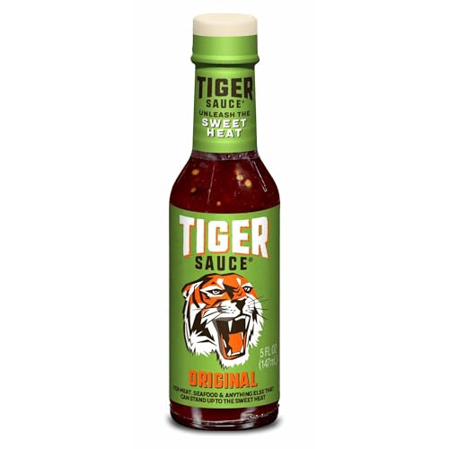 TryMe Sauces TryMe Tiger Sauce – 147 mL – The Original Tiger Hot Sauce – No Trans Fat, No Cholesterol, Lactose-Free, Gluten-Free Sauce
