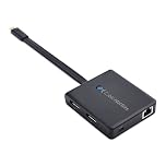 Cable Matters Dual Monitor USB C Hub (USBC Dock) with Dual 4K DisplayPort, 2X USB 2.0, Ethernet, and 60W Charging - Thunderbolt 4 / USB4 / Thunderbolt 3 Port Compatible for Windows and Linux.