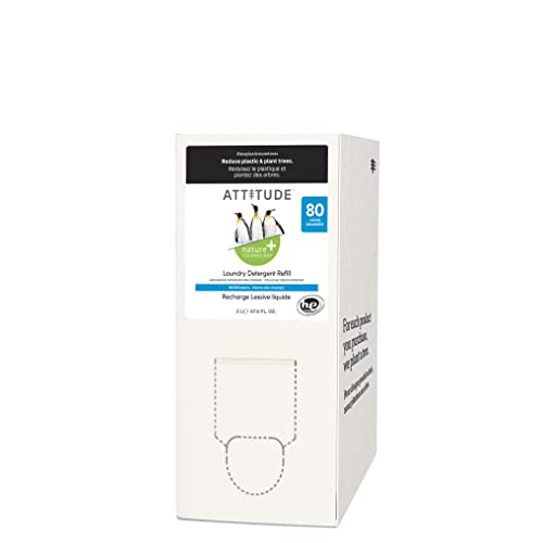ATTITUDE Laundry Detergent, Plant and Mineral-Based Formula, He, Vegan and Cruelty-free Washing Machine and Household Products, Bulk Refill, 80 Loads, Wildflowers, 67.6 Fl Oz ATTITUDE Laundry Detergent, Plant and Mineral-Based Formula, He, Vegan and Cruelty-free Washing Machine and Household Products, Bulk Refill, 80 Loads, Wildflowers, 67.6 Fl Oz